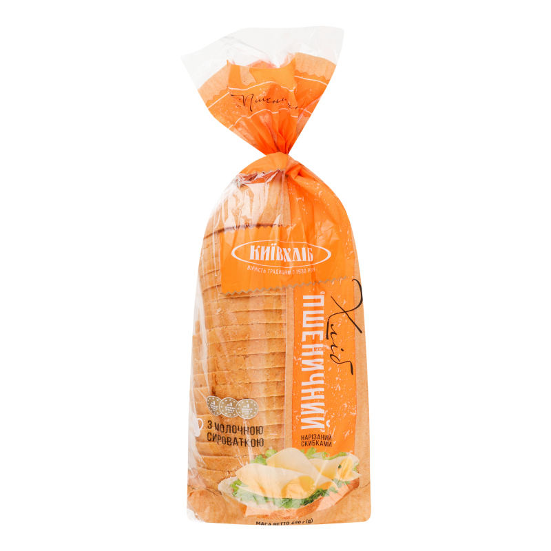 Хліб КиївХліб 600г Пшеничний різ уп