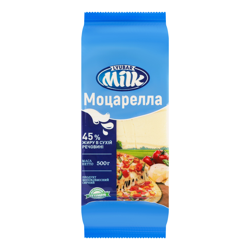 Продукт сирний Lyubar Milk 500гМоцарелла