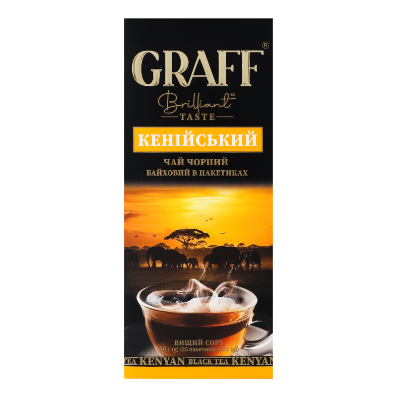Чай Graff чорн25шт*2гКенійський байхов