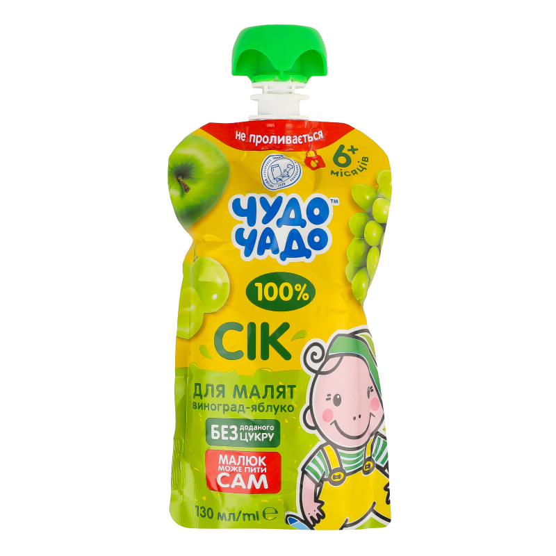 ДХ ЧудоЧадо Сік 130г Виноград-Яблуко 100
