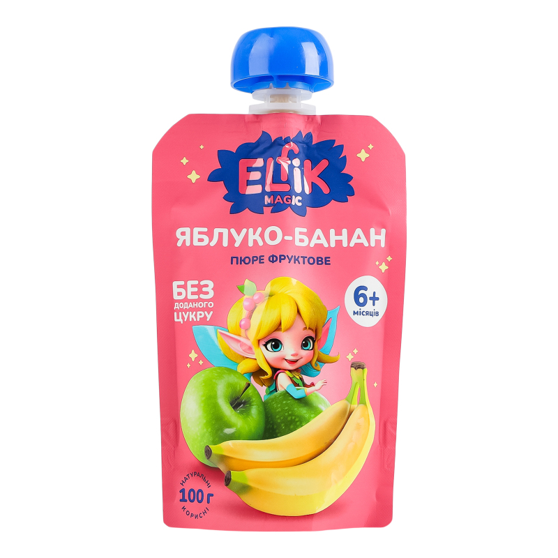 ДХ Elfik 100г Пюре Яблоко-банан д/п