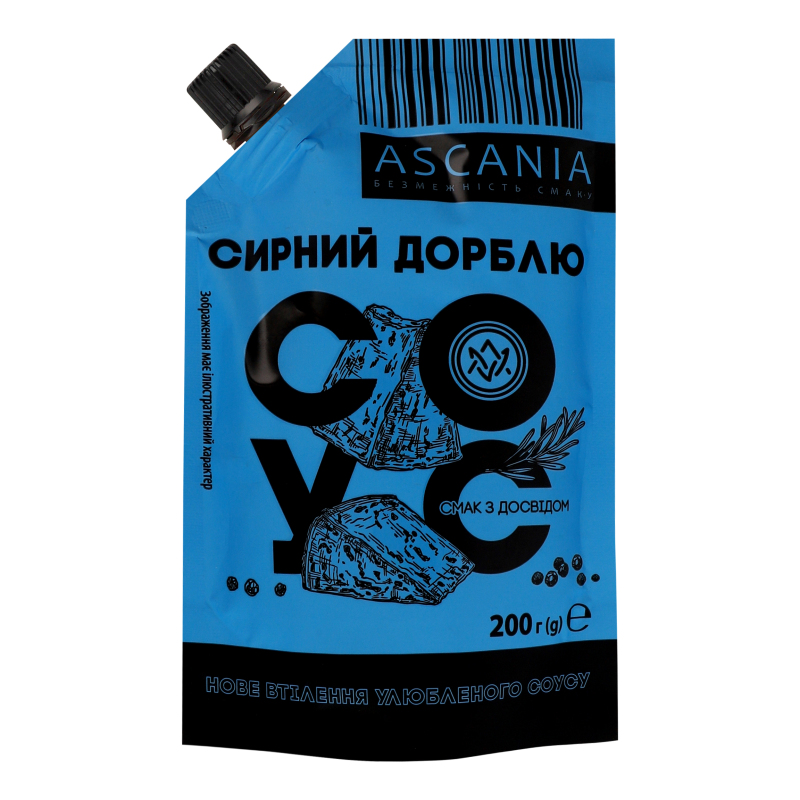 Соус Асканія Пак 200г Сирний Дорблю д/п