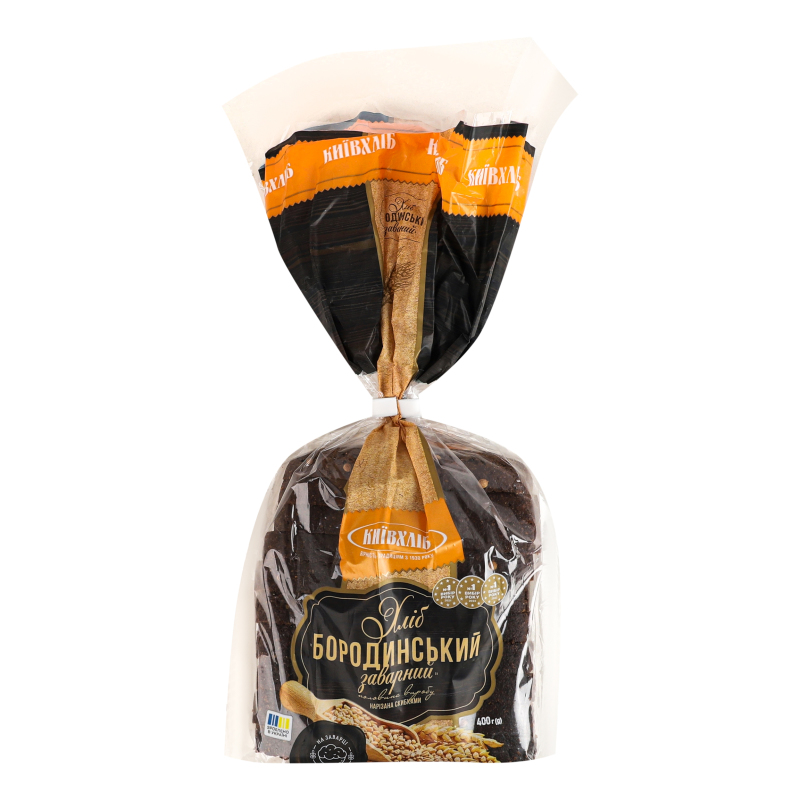 Хліб КиївХліб 400г Бородинський зав нар