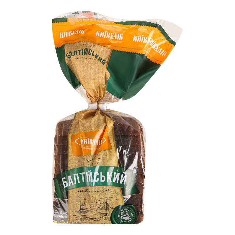 Хліб КиївХліб 400г Балтійський темн нар