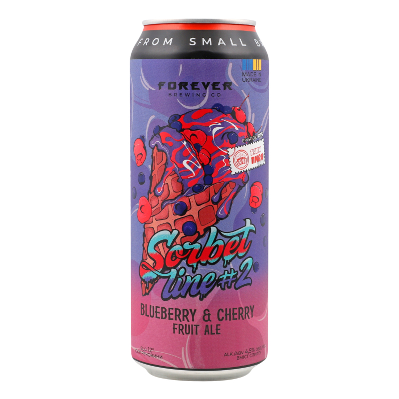 Пиво FOREVER 0,5лBlueberry&Cher 4,5% ж/б