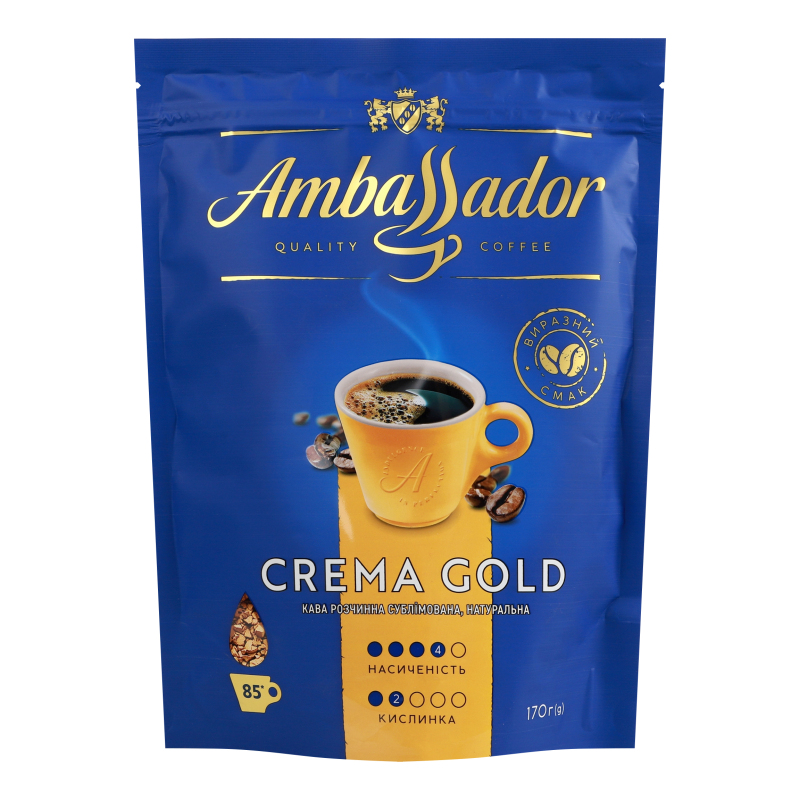 Кава Ambassador 170г Crema Gold