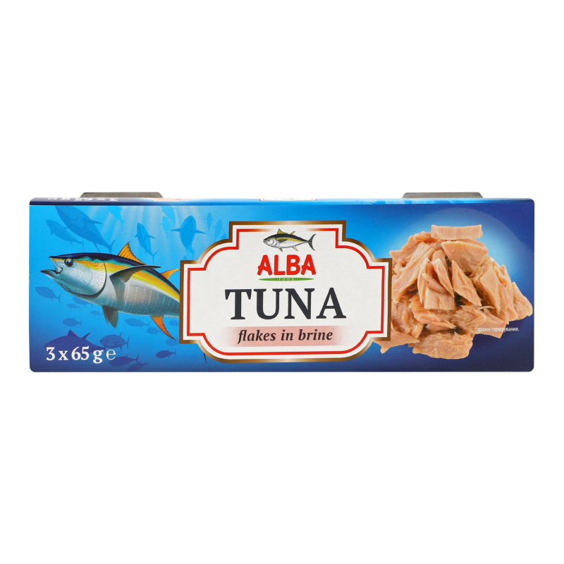 Консерва Alba Food 3*65гТунець шмат вл/с