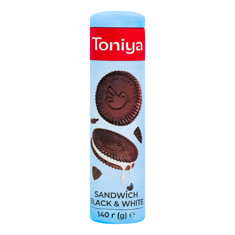 Печиво Toniya 140г чорно-біле