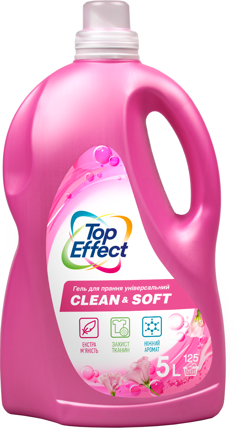 Гель д/прання Top Effect 5л Clean & Soft