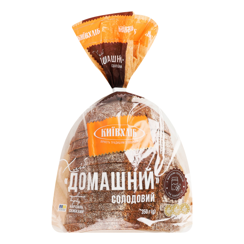 Хліб КиївХліб 350гДомашСолодНарізПолов