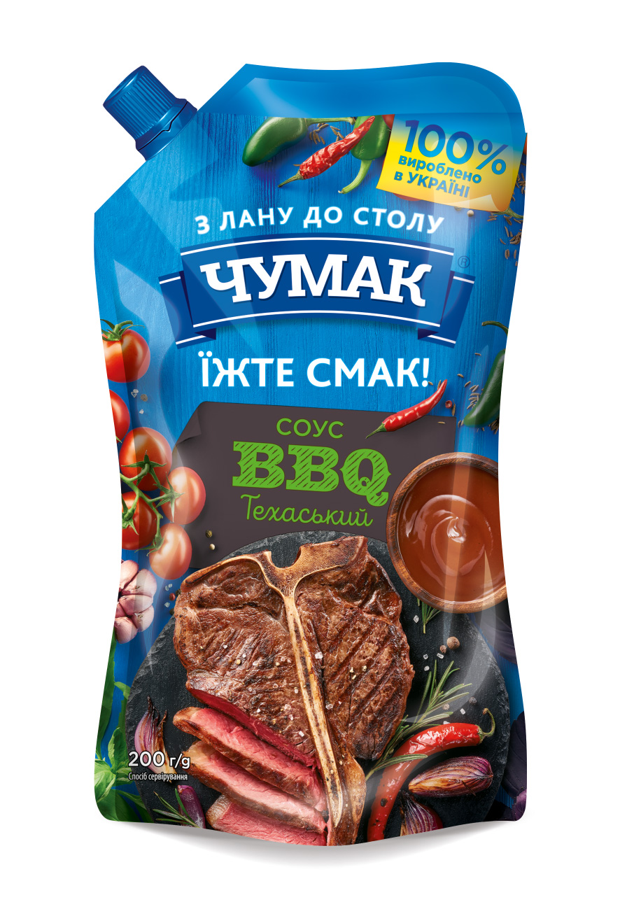 Соус Чумак д/п 200г BBQ Техаський