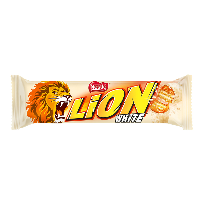 Батончик Lion 42г White карам плас гл