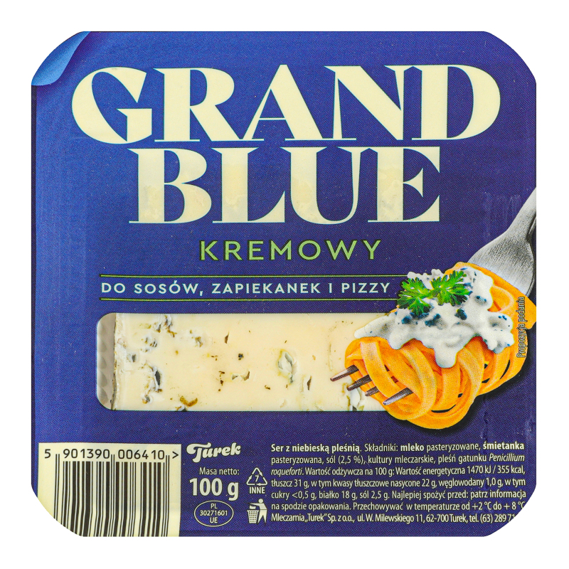 Сир Turek 100г Грандблу вершк з блак пл