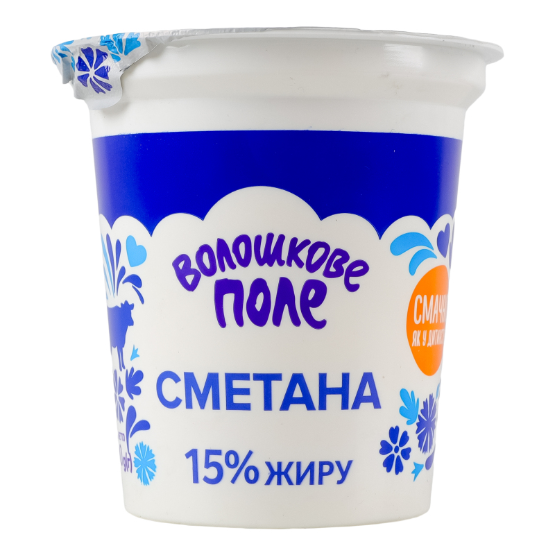 Сметана Волошкове Поле 15% 300г ст