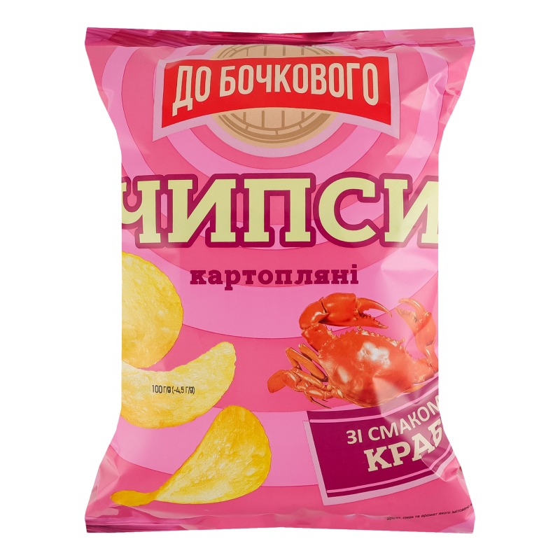 Чипси до Бочкового 100г краб