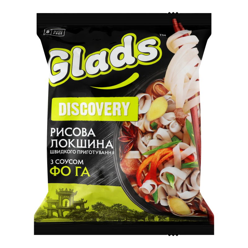 ШвидкПригот Локшина Glads 65г Рисова