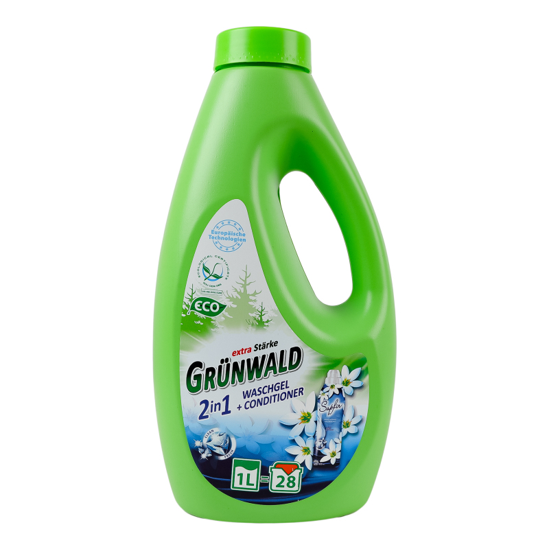 Гель д/прання Grunwald 1л кол та білих