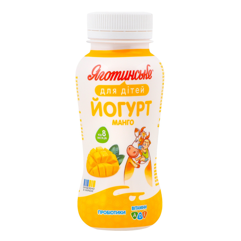 Йогурт Яготинське 1,5%185гМанго дитяч