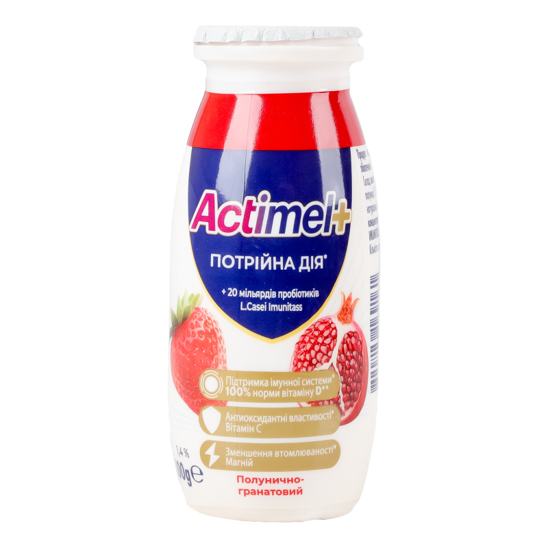Йогурт Актімель 1,4% 100г ПолунГранат