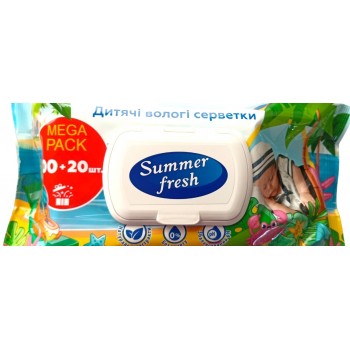 Серветки вологі SummerFresh 120шт Дитячі