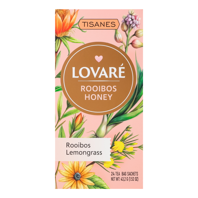 Чай Lovare 24шт*1,8г Rooibos honey