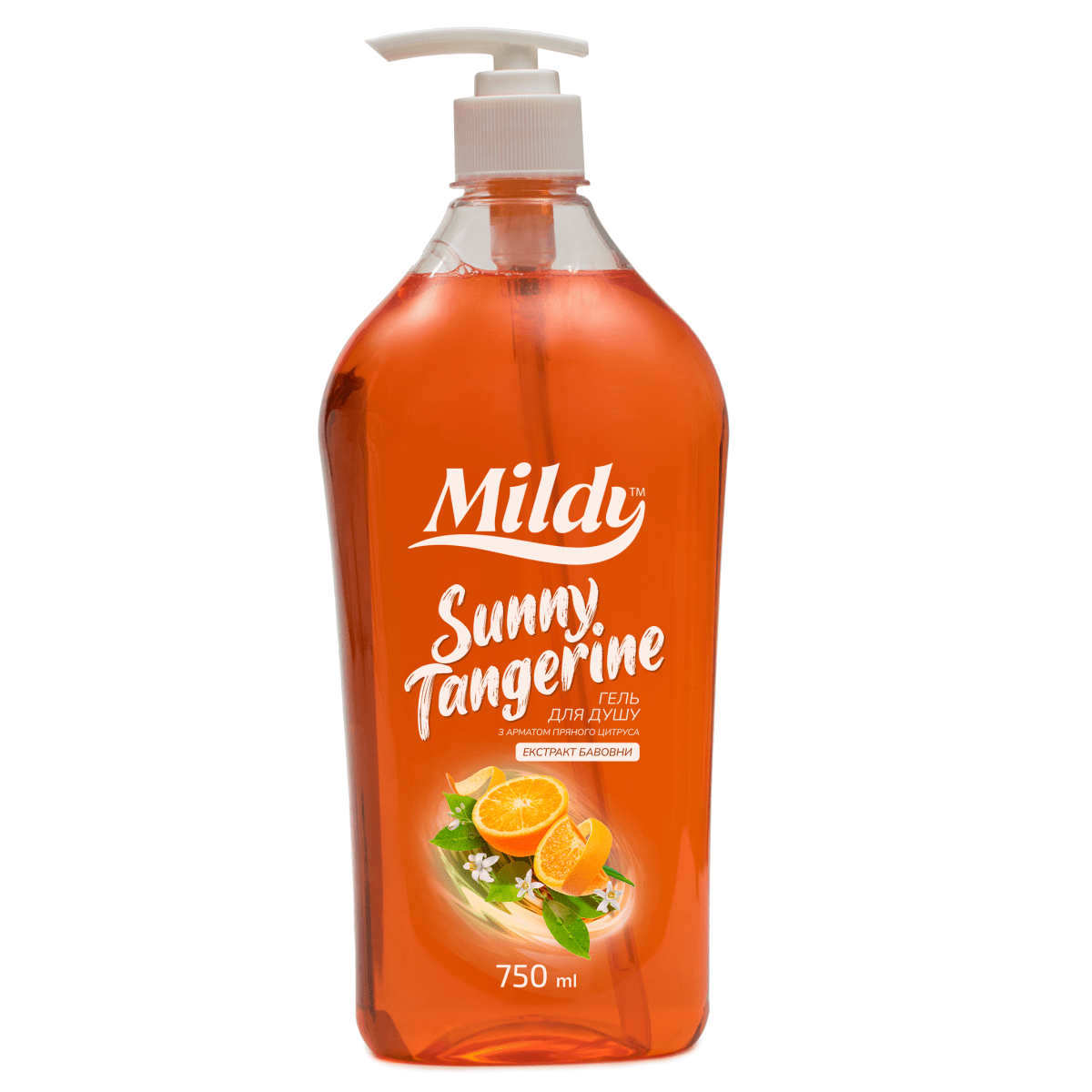 Гель д/душу Mildy 750млSunnyTangerЖін