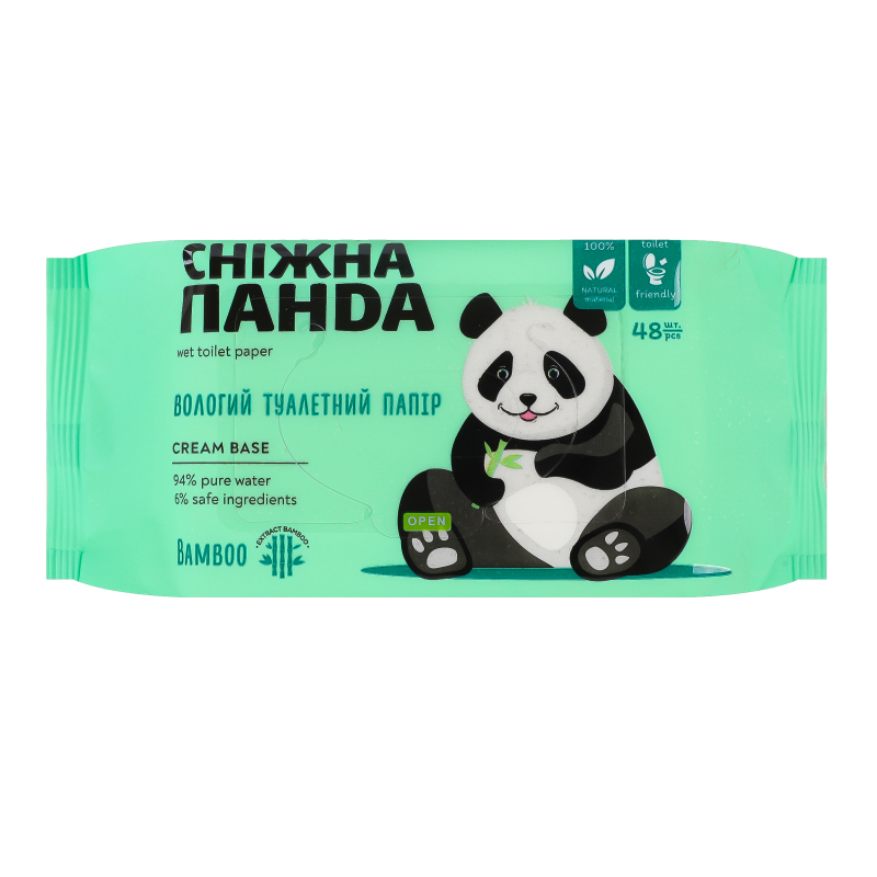 Туалет папір вол СніжнаПанда 48штBamboo