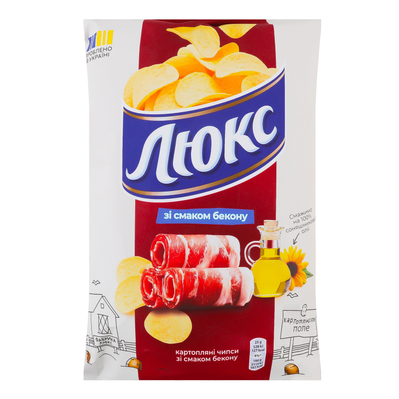 Чипси Люкс 125г Бекон