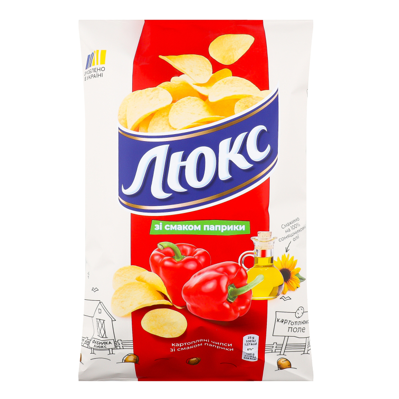 Чипси Люкс 125г Паприка