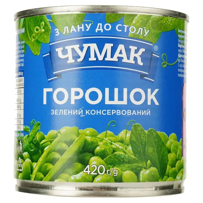 Горошок Руна 420млЗелений Консервов