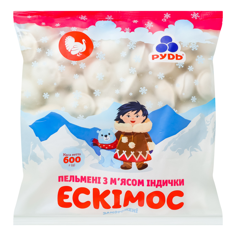 Пельмені Рудь 600г Ескімос мяс інд