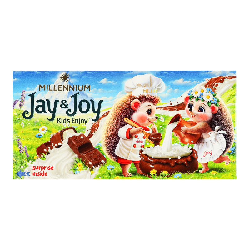 Шоколад Millennium 90г Jay&Joy мол нач
