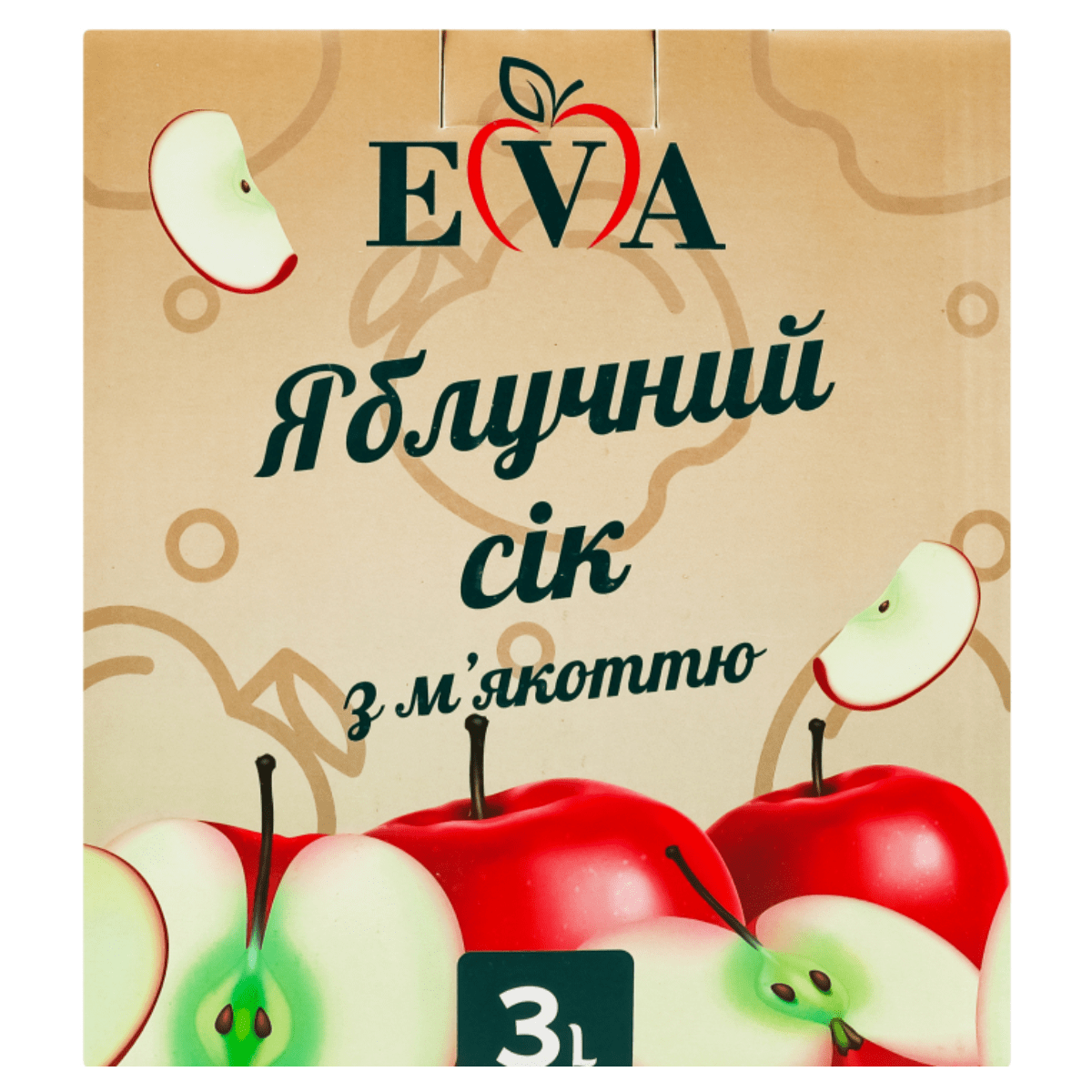 Сік Єва 3л Яблучний з мякоттю