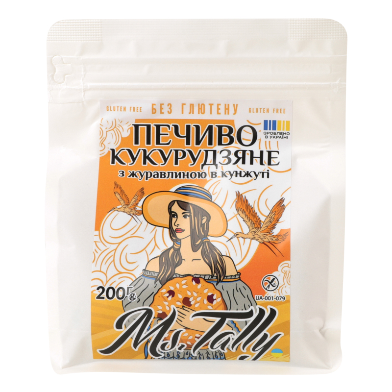 Печиво Ms.Tally 300г Кукурудзяне з журав
