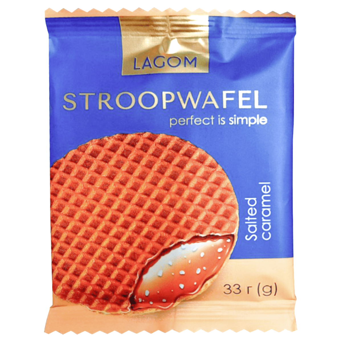 Вафлі Lagom 33г StroopwafelСолонКарам