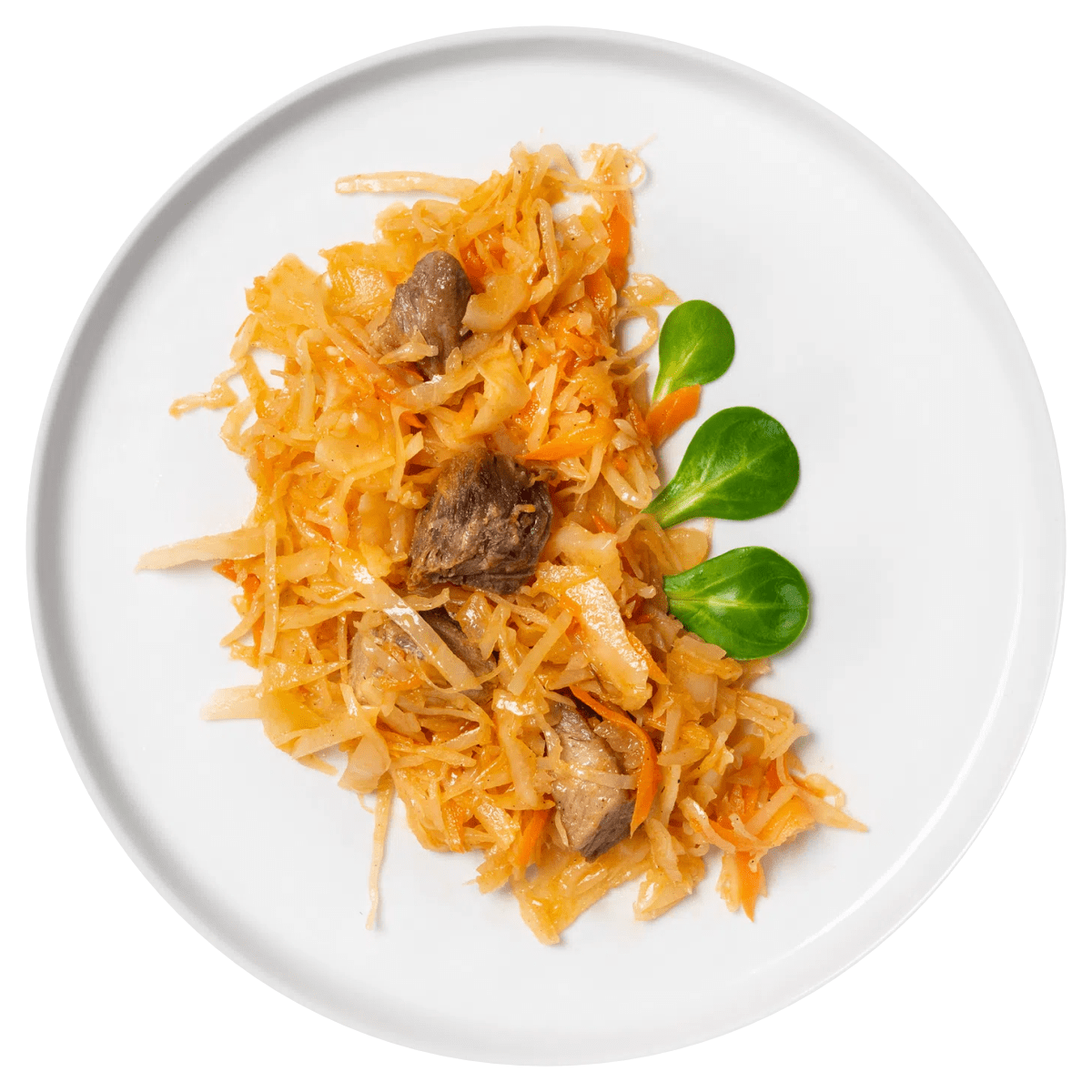 Капуста тушкована з мясом ваг