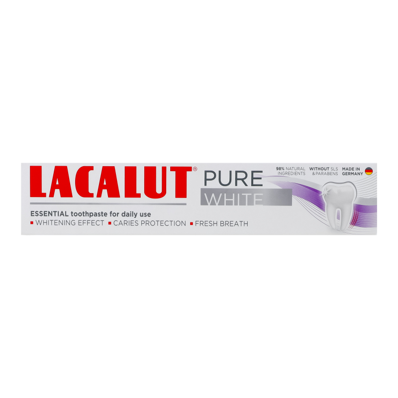 Зуб паста LACALUT 75мл Pure White