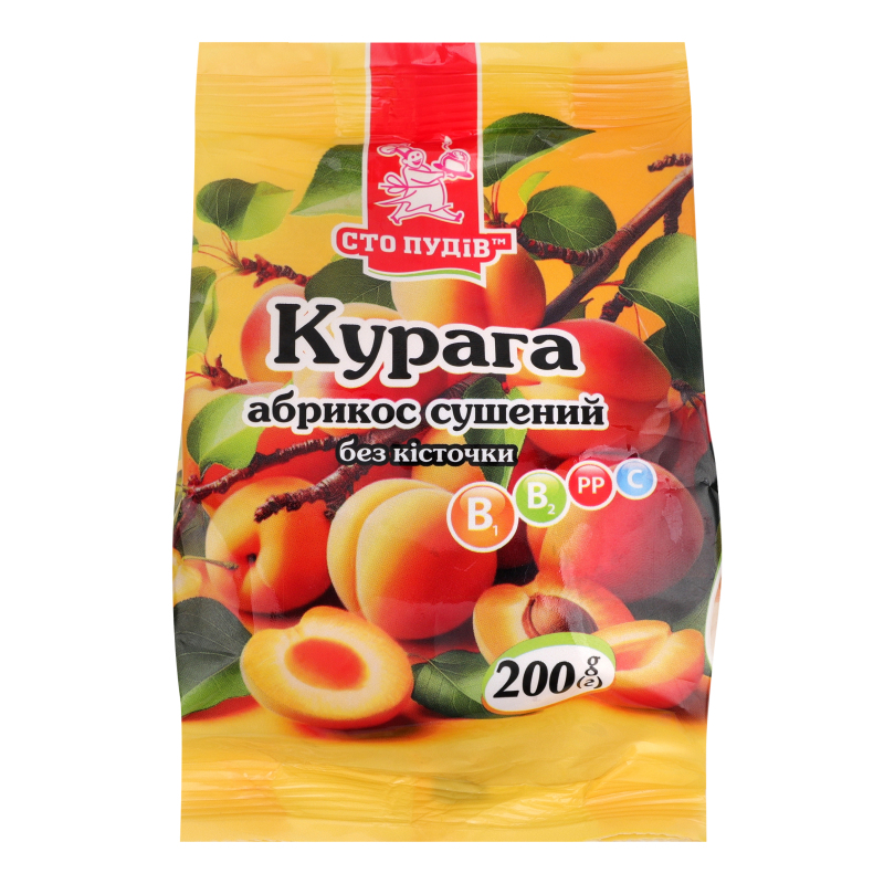 Сухофрукти Сто Пудів 200г курага