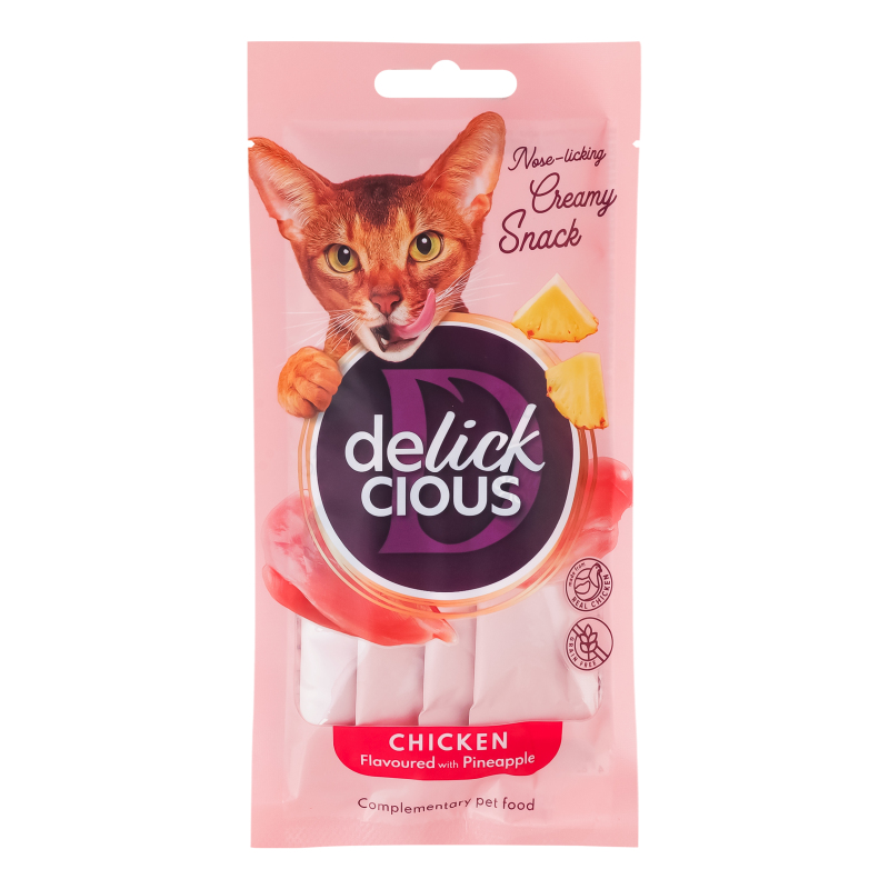 Корм Delickcious дк 15г*4 Курка-ананас