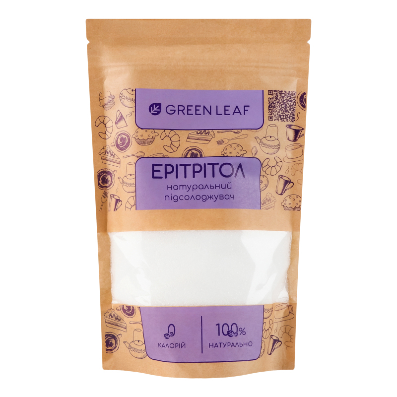 Замінник цукру GreenLeaf 300г Ерітрітол