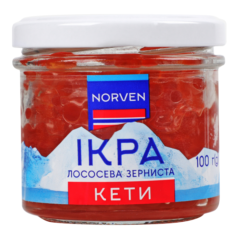 Ікра Norven 100г Лососова зерниста