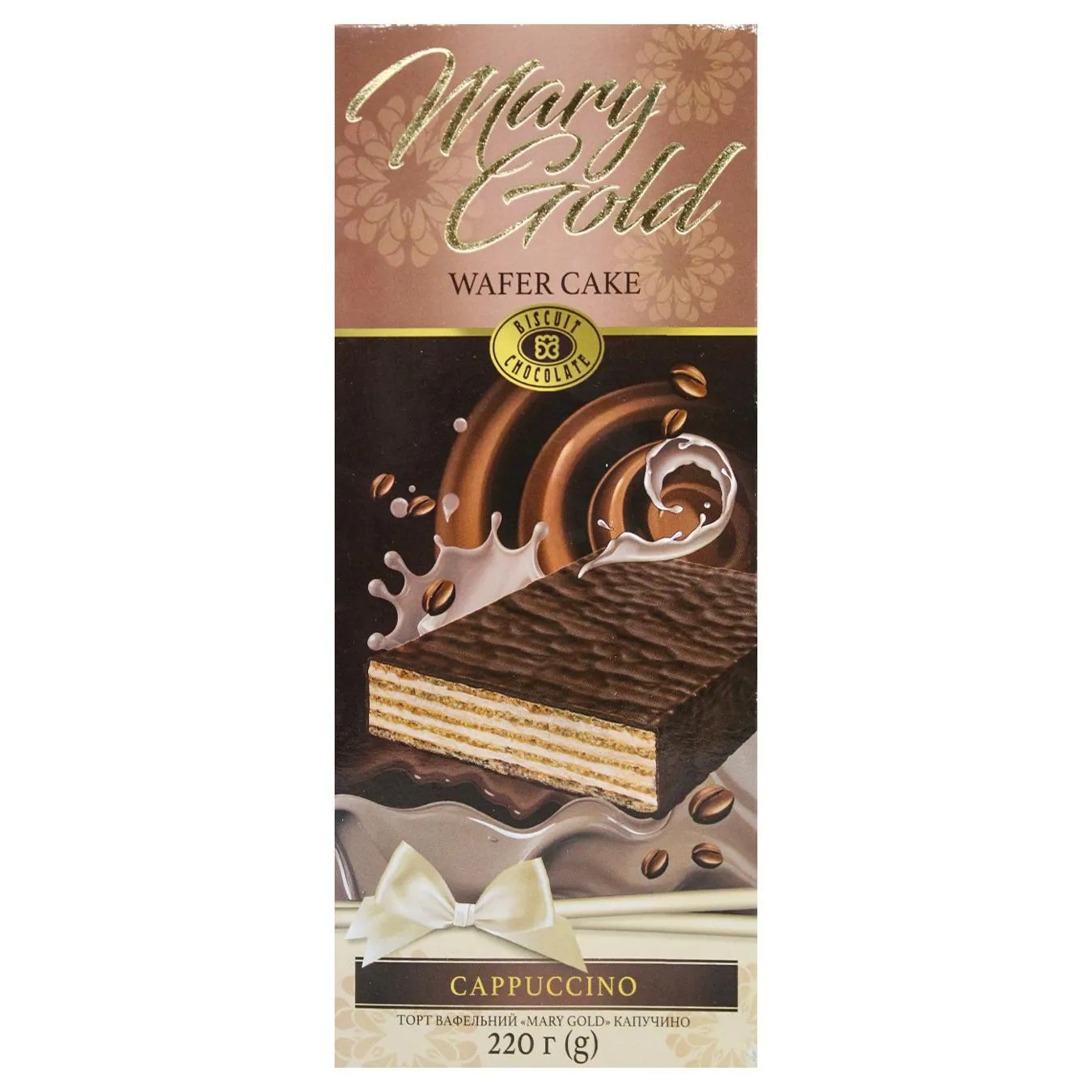 Торт ХБФ 220г Mary Gold капучіно ваф