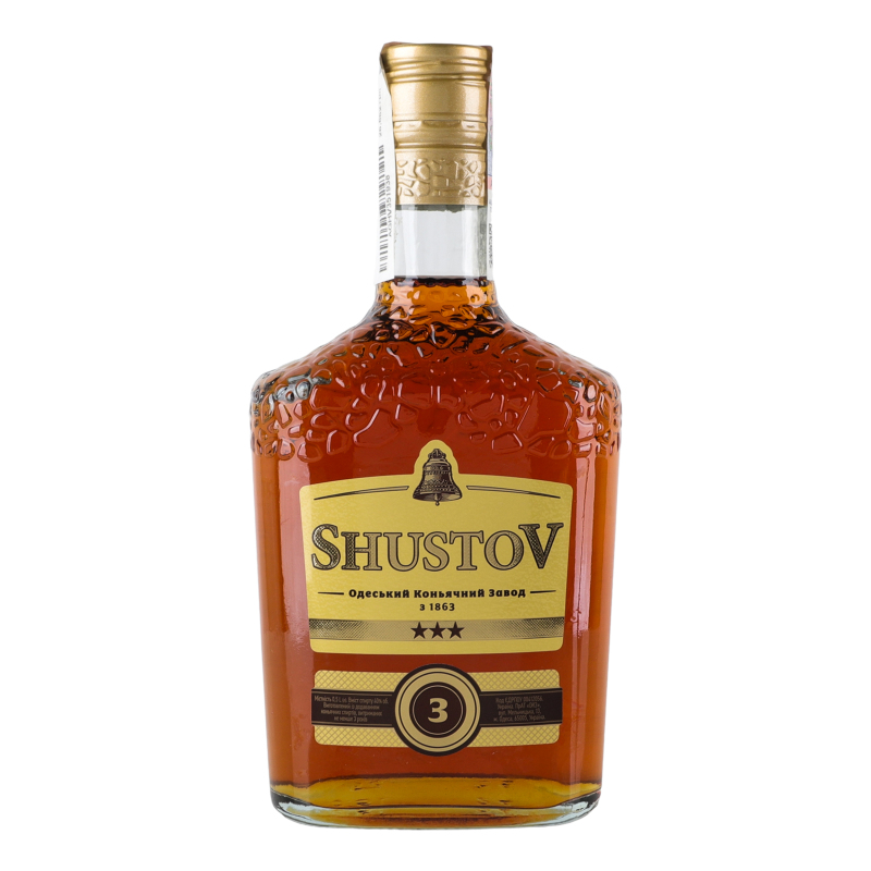 Напій спиртовий Шустов 0,5лЗолКол 3* 40%