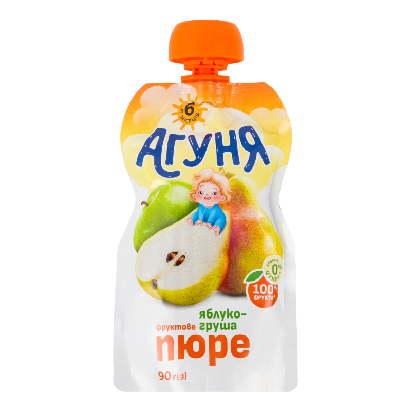 ДХ Агуня Пюре 90г Яблуко-груша