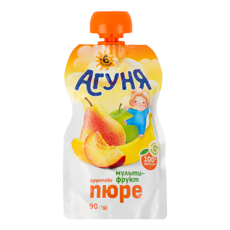 ДХ Агуня Пюре 90г Мультифруктове