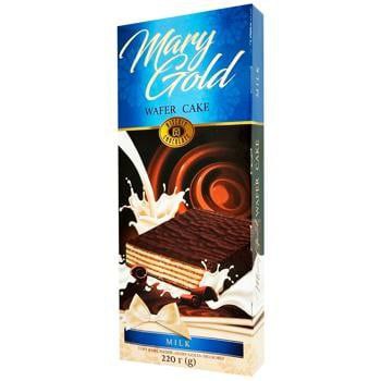 Торт ХБФ 220г Mary Gold Молоко ваф