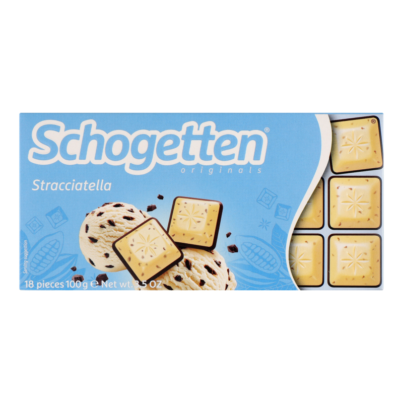 Шоколад Schogetten 100гСтрачателлаБілий