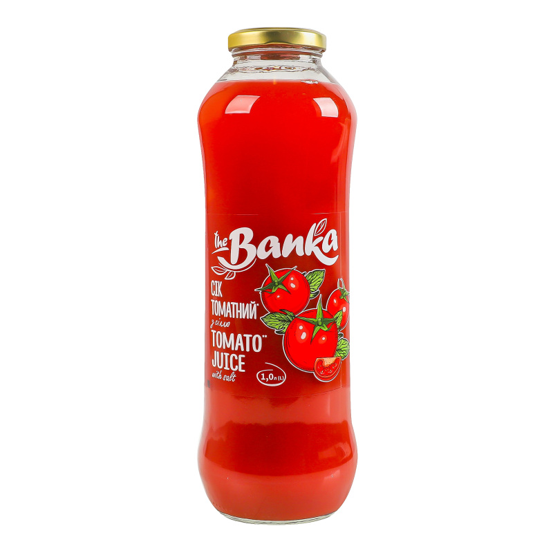 Сік The Banka 1л Томатний з сіллю натур