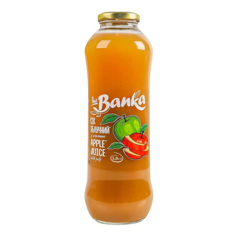 Сік The Banka 1л Яблучний натуральний