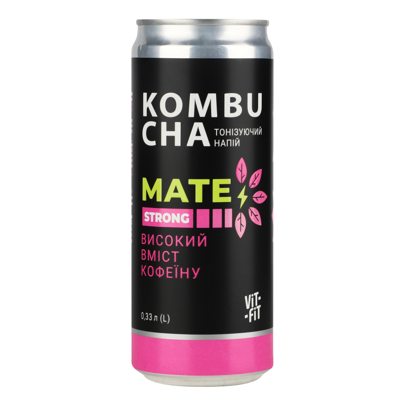 Напій Vit Fit 0,33л Kombucha Mate Strong